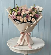 Букет цветов из:  Розы и Лизиантусы #REPLACE_PRED# Фатеево