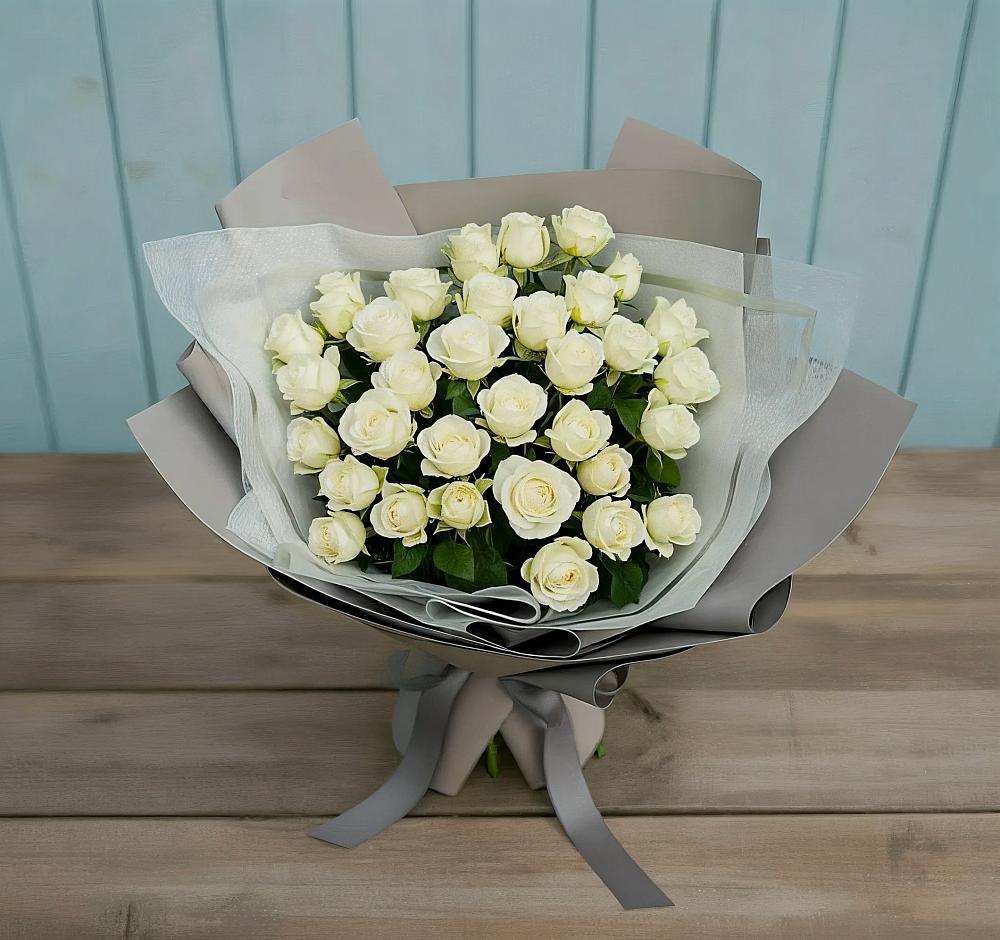 Букет Белоснежная нежность в Фатеево