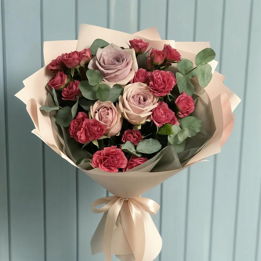 Букет цветов из: Гвоздики и Розы в Фатеево