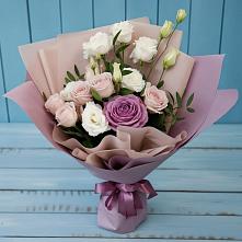 Букет цветов из:  Розы и Лизиантусы в Фатеево
