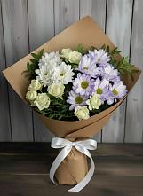 Букет цветов из:  Хризантемы и Розы в Фатеево