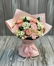 Букет цветов из:  Гвоздики, Розы и Хризантемы в Фатеево