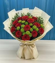 Букет цветов из:  Розы и Хризантемы в Фатеево