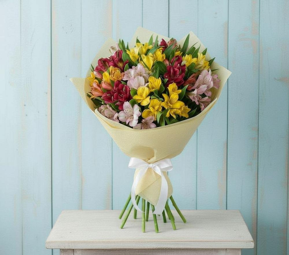 Букет цветов из: Альстромерии в Фатеево