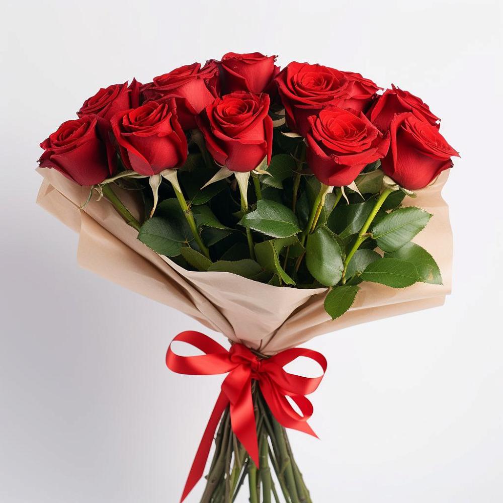 Букет 11 Красных роз Эдлесс Лав в Фатеево